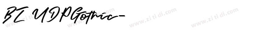 BZ UDPGothic字体转换